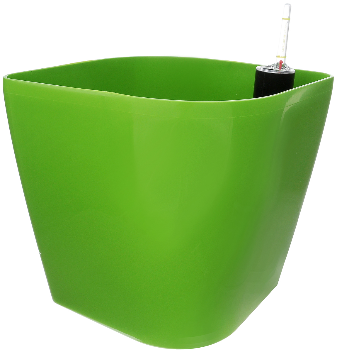 Горшок цветочный Tescoma Sense, с самополивом, цвет: зеленый, 20 х 20 х 20 см899040_зеленый Горшок цветочный Tescoma Sense, с самополивом, цвет: зеленый, 20 х 20 х 20 см899040_зеленыйЦветочный горшок Tescoma Sense изготовлен из прочного пластика. Снабжен системой самополива, которая позволяет растению получать влагу из нижней части горшка непрерывно. Необходимо наполнять резервуар раз в 4-8 недель. Горшок подходит для выращивания растений и кактусов, имеет индикатор уровня воды. Горшок и разделительную сетку можно мыть в посудомоечной машине; не мыть индикатор уровня воды в посудомоечной машине. Инструкция по применению прилагается.