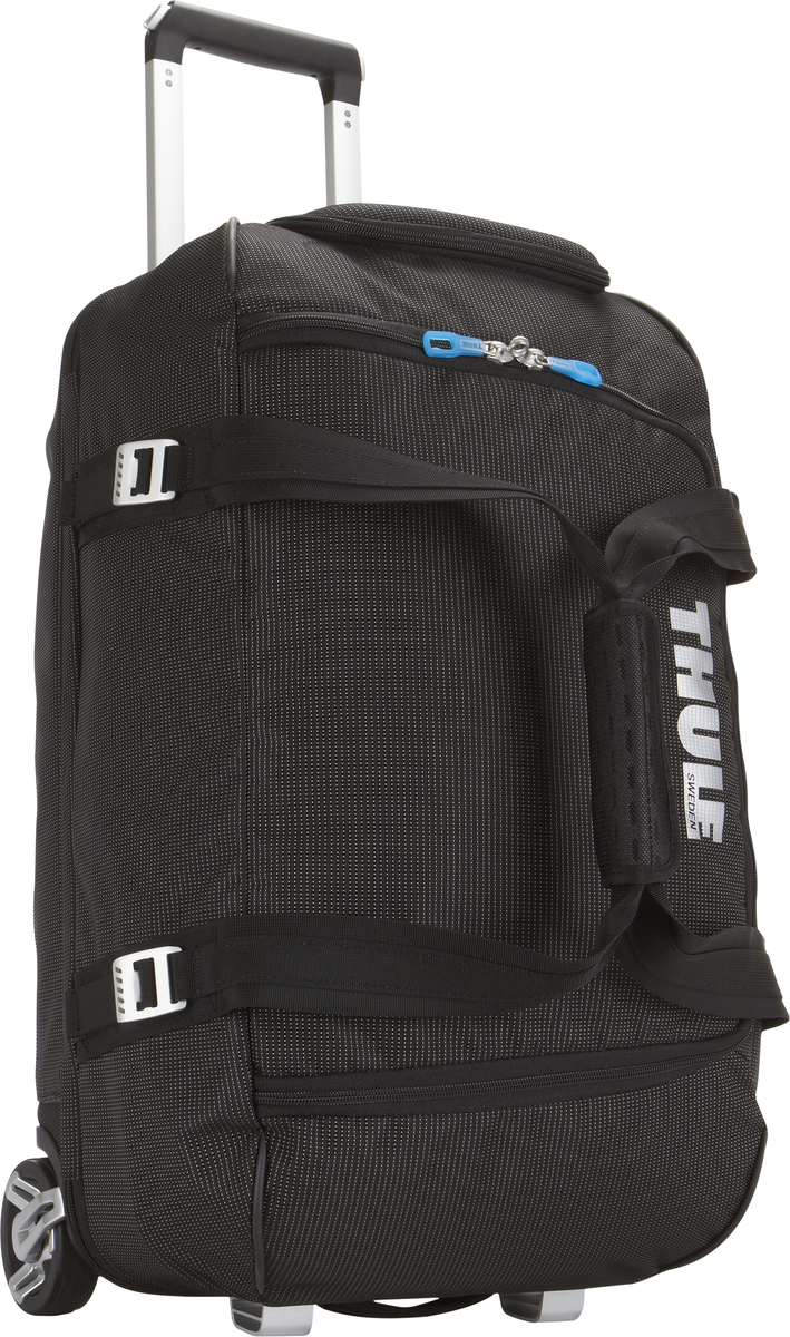 Сумка багажная Thule Crossover Rolling Duffel, на колесах, цвет: черный, 56 л3201092 Сумка багажная Thule Crossover Rolling Duffel, на колесах, цвет: черный, 56 л3201092Сумка багажная Thule Crossover Rolling Duffel на колесах - отличная сумка с широким входом, куда можно с легкостью положить шлем, ботинки, перчатки, куртку и другие туристические принадлежности. Алюминиевый каркас и водостойкий материал делают эту сумку легкой, но прочнойНадежный экзоскелет и задняя обшивка из полипропилена обеспечат надежную защиту во время путешествий в самых сложных условиях.Крепкие колеса увеличенного размера и телескопические ручки с технологией Thule V-Tubing гарантируют мягкое, плавное и ровное движение в течение многих лет. Регулировочные ремни для подгонки размера сумки в зависимости от количества багажаИзготовленное по технологии горячей прессовки ударопрочное отделение SafeZone защитит ваши очки, портативную электронику и другие хрупкие вещи (отделение запирается и может быть удалено для освобождения дополнительного места). Главное отделение с отсеками поможет отделить чистое от грязного, мокрое от сухого и деловое от повседневного.