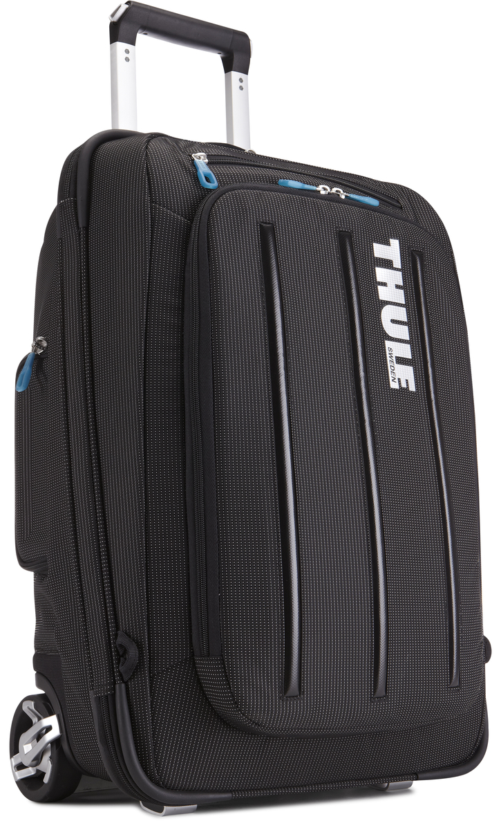 Чемодан-рюкзак Thule Crossover Rolling-On, на колесах, цвет: черный, 38 л. TCRU1153201502 Чемодан-рюкзак Thule Crossover Rolling-On, на колесах, цвет: черный, 38 л. TCRU1153201502Чемодан-рюкзак Thule Crossover Rolling-On - это два в одном, вертикальная сумка на колесиках с убирающимися ремнями для переноски на плечах. Особенности:- Верхний карман с мягкой прокладкой подойдет для 15-дюймового MacBook Pro или ноутбука - С помощью потайных ремней вы сможете легко и быстро надеть сумку на плечи. - Колеса не касаются спины, когда сумка-тележка используется как рюкзак, что обеспечивает чистоту и комфорт во время путешествия. - Облегченный, но прочный материал также является водостойким. - Надежный экзоскелет и задняя обшивка из полипропилена обеспечат надежную защиту во время путешествий в самых сложных условиях. - Крепкие колеса увеличенного размера и телескопические ручки с технологией Thule V-Tubing гарантируют мягкое, плавное и ровное движение в течение многих лет. - Изготовленное по технологии горячей прессовки ударопрочное отделение SafeZone защитит ваши солнечные очки, iPhone, портативную электронику и другие хрупкие вещи - Приподнятые направляющие обеспечивают дополнительную защиту сумки и ее содержимого. - Ремень с петлей для присоединения дополнительной сумки - Главное отделение с отсеками поможет отделить чистое от грязного, мокрое от сухого и деловое от повседневного. - Соответствует требованиям к ручной клади в большинстве авиакомпаний.