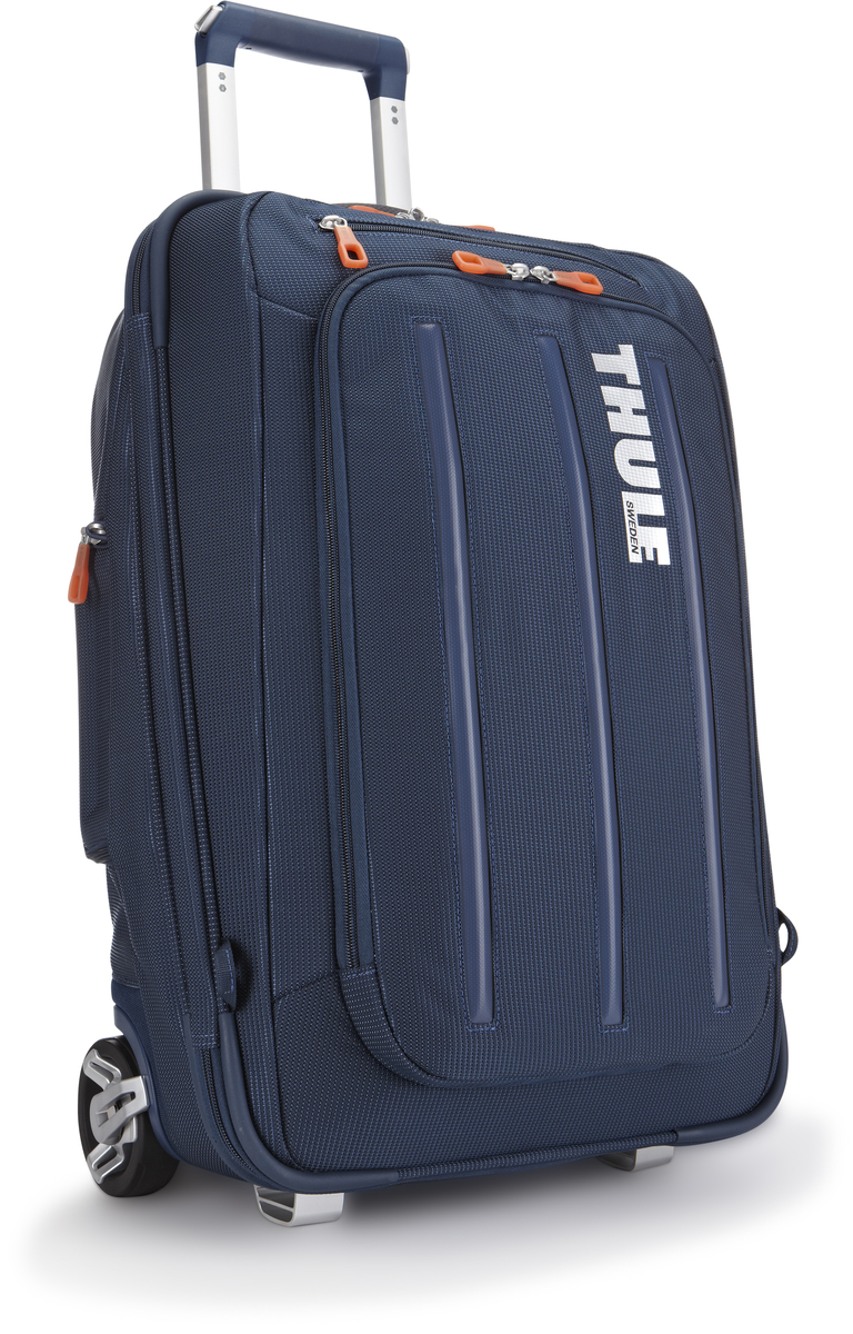 Чемодан-рюкзак Thule Crossover Carry-on, на колесах, цвет: темно-синий, 38 л3201503 Чемодан-рюкзак Thule Crossover Carry-on, на колесах, цвет: темно-синий, 38 л3201503Чемодан-рюкзак на колесах Thule Crossover 56 см с убирающимися ремнями для переноски на плечах. Верхний карман с мягкой прокладкой подойдет для 15-дюймового MacBook Pro или ноутбука. С помощью потайных ремней вы сможете легко и быстро надеть сумку на плечи. Колеса не касаются спины, когда сумка-тележка используется как рюкзак, что обеспечивает чистоту и комфорт во время путешествия. Облегченный, но прочный материал также является водостойким. Надежный экзоскелет и задняя обшивка из полипропилена обеспечат надежную защиту во время путешествий в самых сложных условиях. Крепкие колеса увеличенного размера и телескопические ручки с технологией Thule V-Tubing гарантируют мягкое, плавное и ровное движение в течение многих лет. Изготовленное по технологии горячей прессовки ударопрочное отделение SafeZone защитит ваши солнечные очки, iPhone, портативную электронику и другие хрупкие вещи. Приподнятые направляющие обеспечивают дополнительную защиту сумки и ее содержимого. Ремень с петлей для присоединения дополнительной сумки. Главное отделение с отсеками поможет отделить чистое от грязного, мокрое от сухого и деловое от повседневного. Соответствует требованиям к ручной клади в большинстве авиакомпаний.