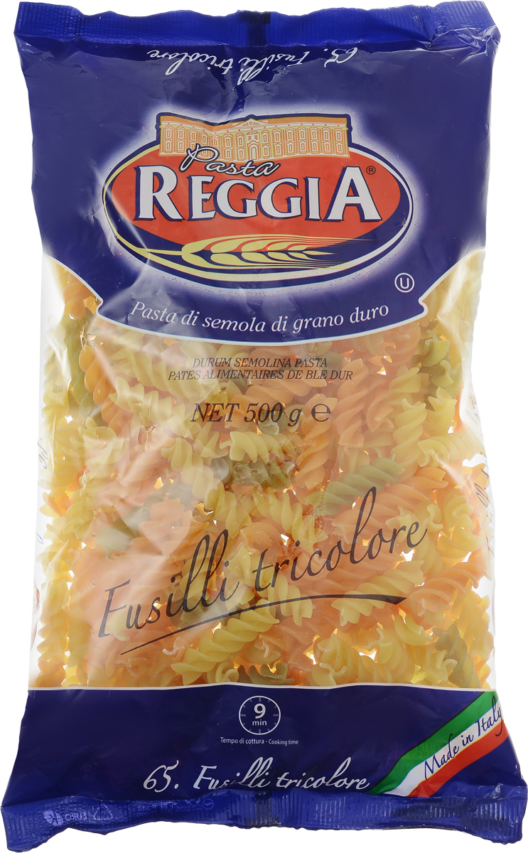 Pasta Reggia Fusilli Tricolore макароны, 500 г8008857300467 Pasta Reggia Fusilli Tricolore макароны, 500 г8008857300467Fusilli Tricolore - фирменные трехцветные макароны от Pasta Reggia. Фузилли родом из северной Италии. Название происходит от слова fuso, с итальянского веретено, с помощью которого пряли шерсть.