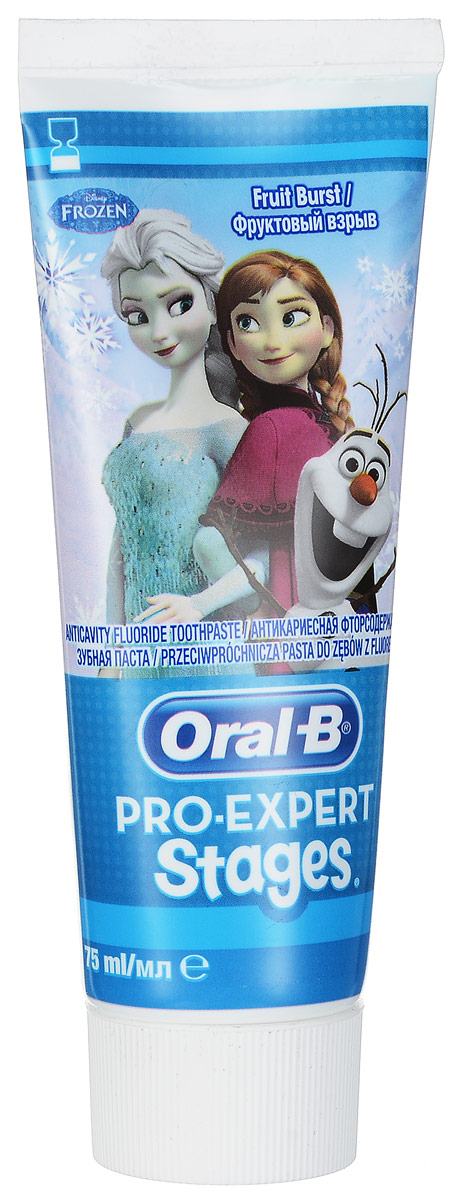 Oral-B Зубная паста Pro-Expert Disney Холодное сердце, 75 млORL-81552605 Oral-B Зубная паста Pro-Expert Disney Холодное сердце, 75 млORL-81552605Вы хотите, чтобы ваши дети научились правильно чистить зубы? Тогда они полюбят зубную пасту Oral-B Pro-Expert Disney Холодное сердце. Благодаря дизайну с любимыми героями ваши дети будут учиться правильно чистить зубы с помощью мятной формулы, которая защищает от кариеса. Используйте вместе с интерактивным приложением Disney Magic Timer от Oral-B, чтобы помочь своим детям чистить зубы рекомендованые стоматологом 2 минуты, и их улыбки будут сиять. Срок хранения – 1 год 11 месяцев.Страна производства - Германия.
