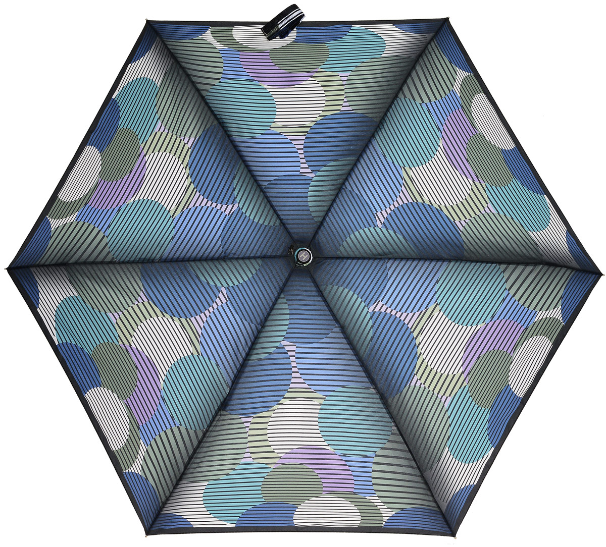 Зонт женский Henry Backer, 5 сложений, цвет: мультиколор. U34203 Big peas