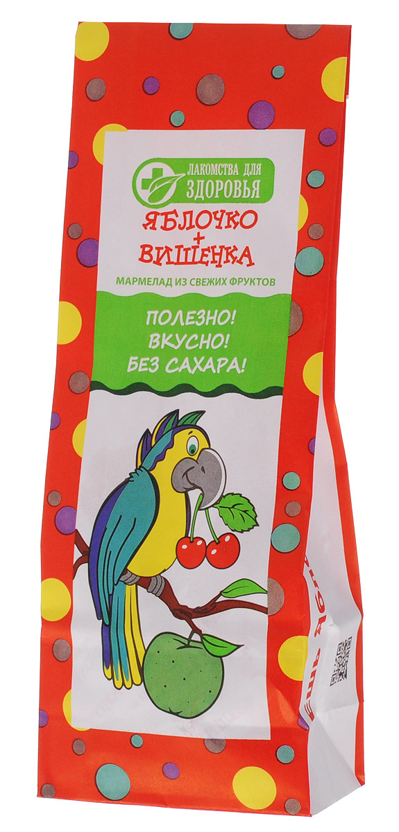 Лакомства для здоровья Яблочко+Вишенка мармелад желейный, 105 гМН62.105 Лакомства для здоровья Яблочко+Вишенка мармелад желейный, 105 гМН62.105Лакомства для здоровья - полезная альтернатива обычным сладостям!Мармелад Яблочко+Вишенка произведен по специальной технологии, позволяющей сохранить все полезные свойства используемых ингредиентов. Натуральный состав, богатый витаминами и растительной клетчаткой без искусственных консервантов, вкусовых добавок и красителей послужит отличным лакомством для вас и ваших детей. Также продукт не содержит сахара.