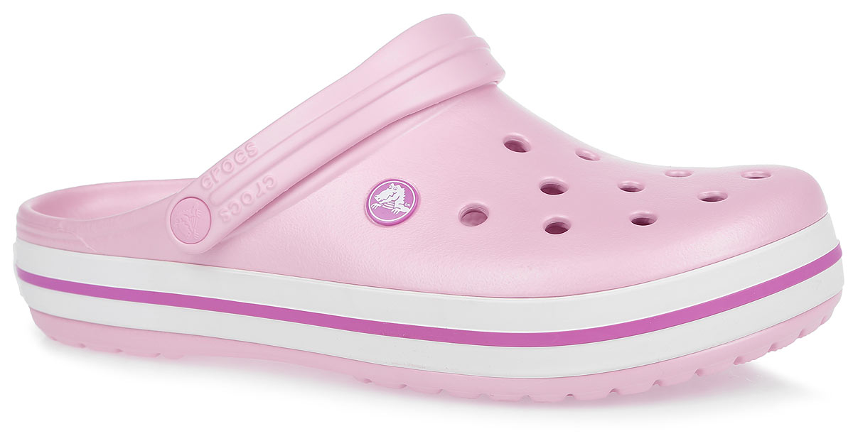 Сабо Crocs Crocband, цвет: светло-розовый. 11016-6MB. Размер 7/9 (39/40)