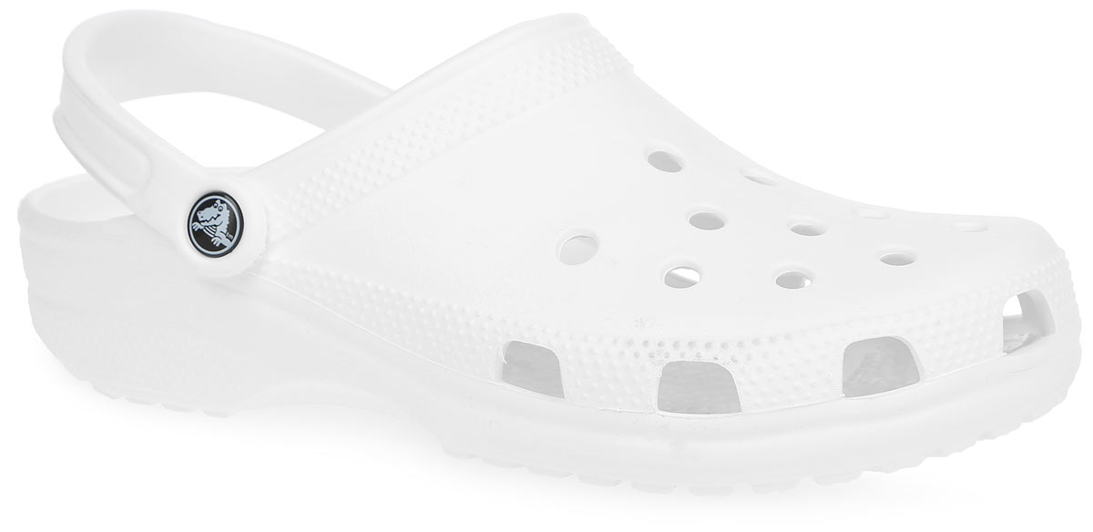 Сабо Crocs Classic, цвет: белый. 10001-100. Размер 13 (46)