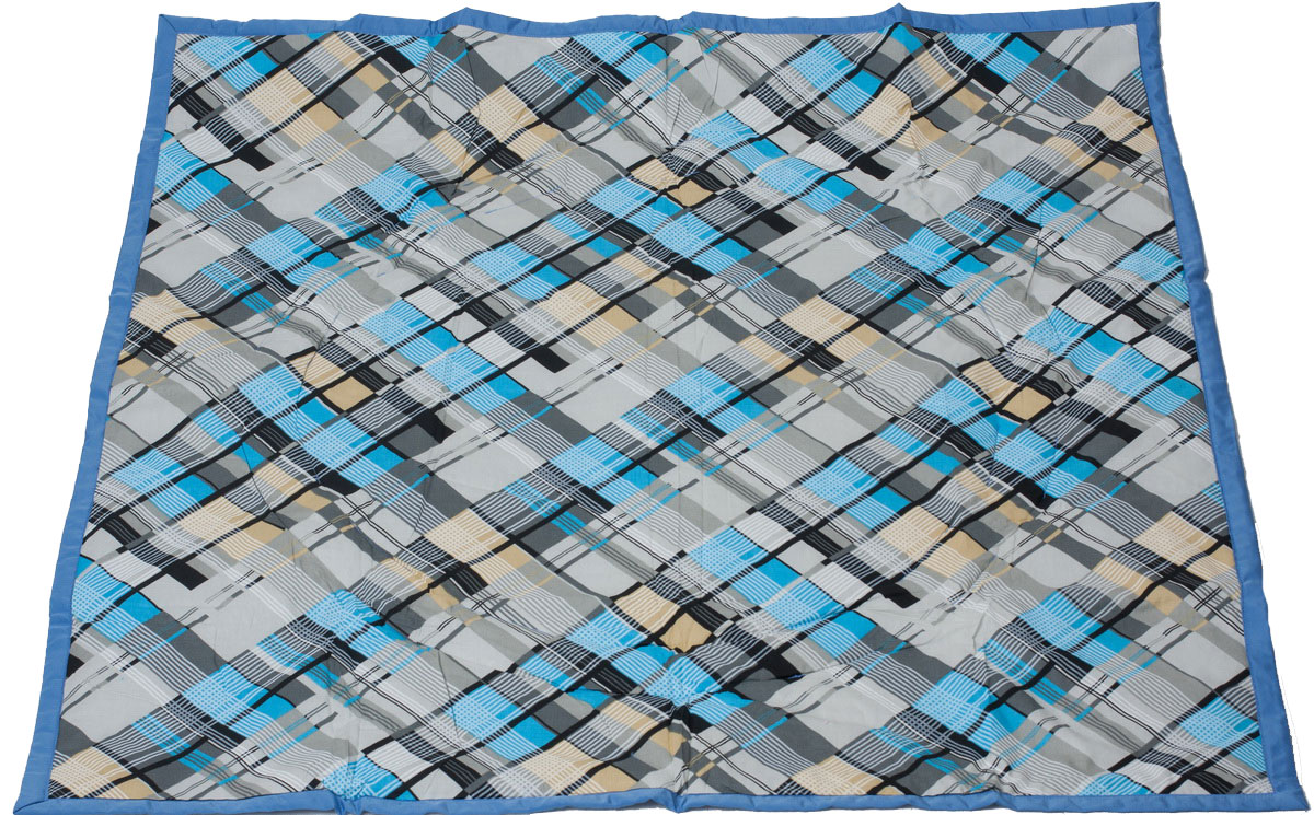 Чудо-Чадо Переносной коврик-сумка цвет голубой клетка