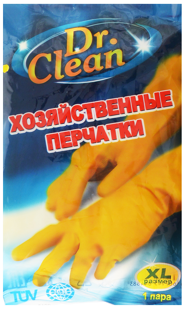 Перчатки хозяйственные Dr. Clean, цвет: желтый. Размер XL44883 Перчатки хозяйственные Dr. Clean, цвет: желтый. Размер XL44883Универсальные перчатки Dr. Clean произведены из высококачественного латекса, бесшовные, с рифленой поверхностью рабочих частей, которая позволяет удерживать мокрые предметы. Перчатки подходят для различных видовдомашних работ. Перчатки эластичны, хорошо облегают руку.