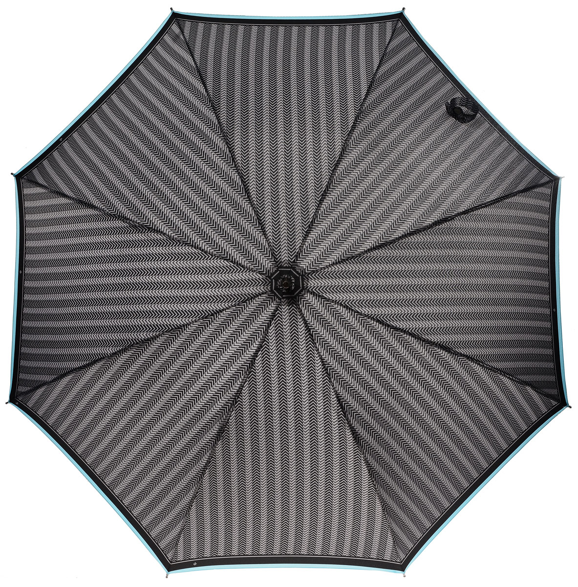 Зонт-трость мужской Fulton, автомат, цвет: черный, серый. G832-2197