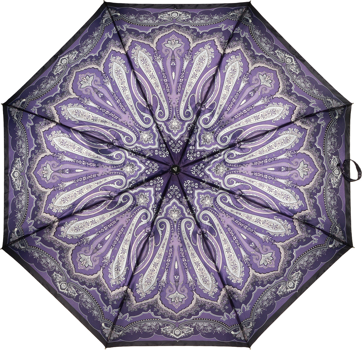 Зонт женский Fabretti, полный автомат, 3 сложения, цвет: фиолетовый. S-16100-6