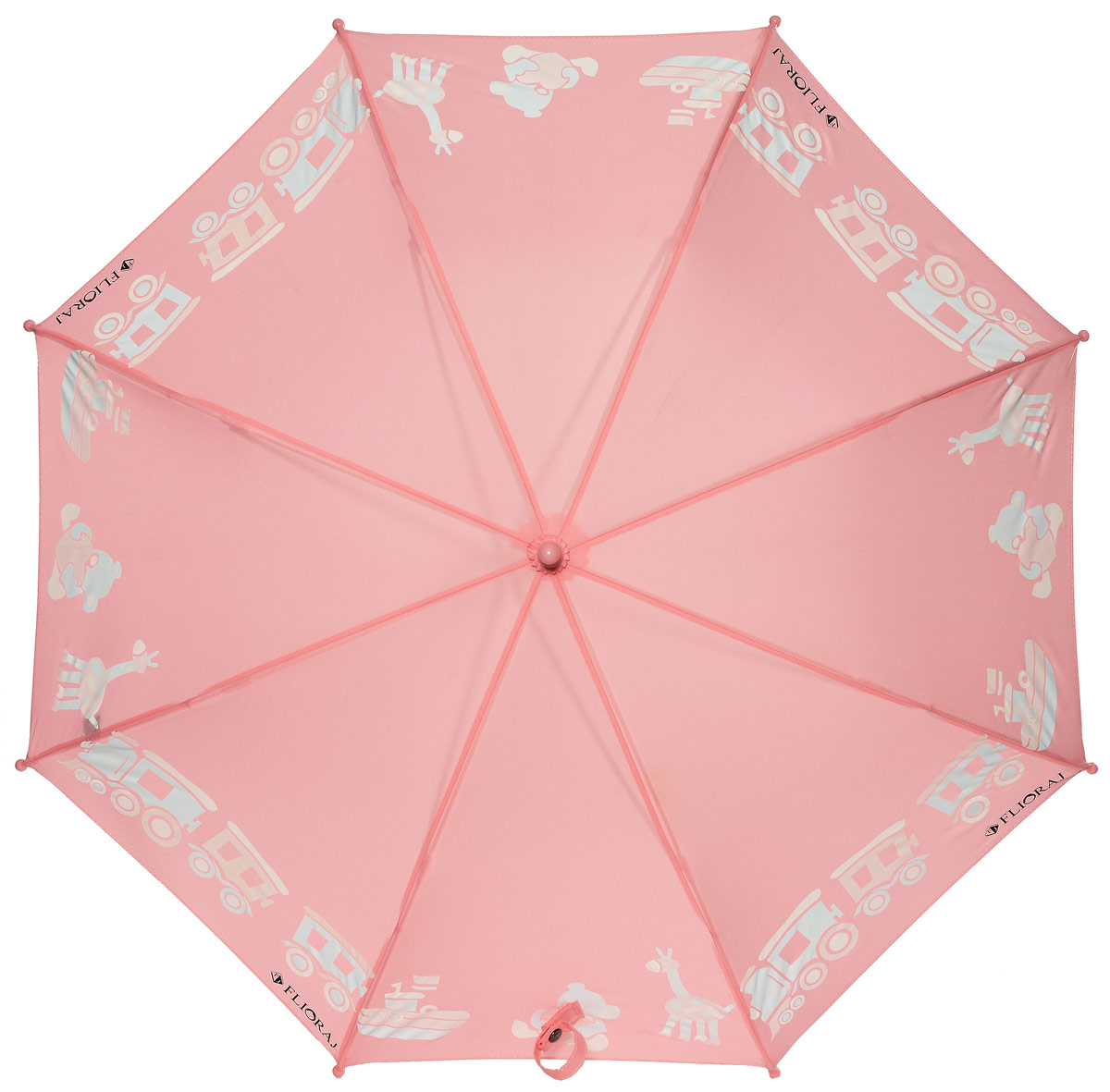 Зонт детский Flioraj, механика, трость, цвет: розовый.  051212