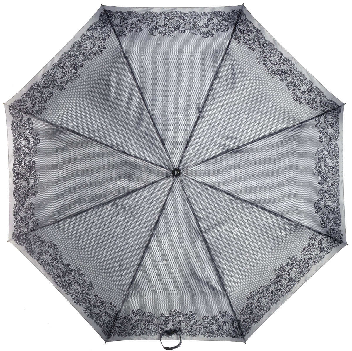 Зонт женский Fabretti, автомат, 3 сложения, цвет: серый. L-16104-21