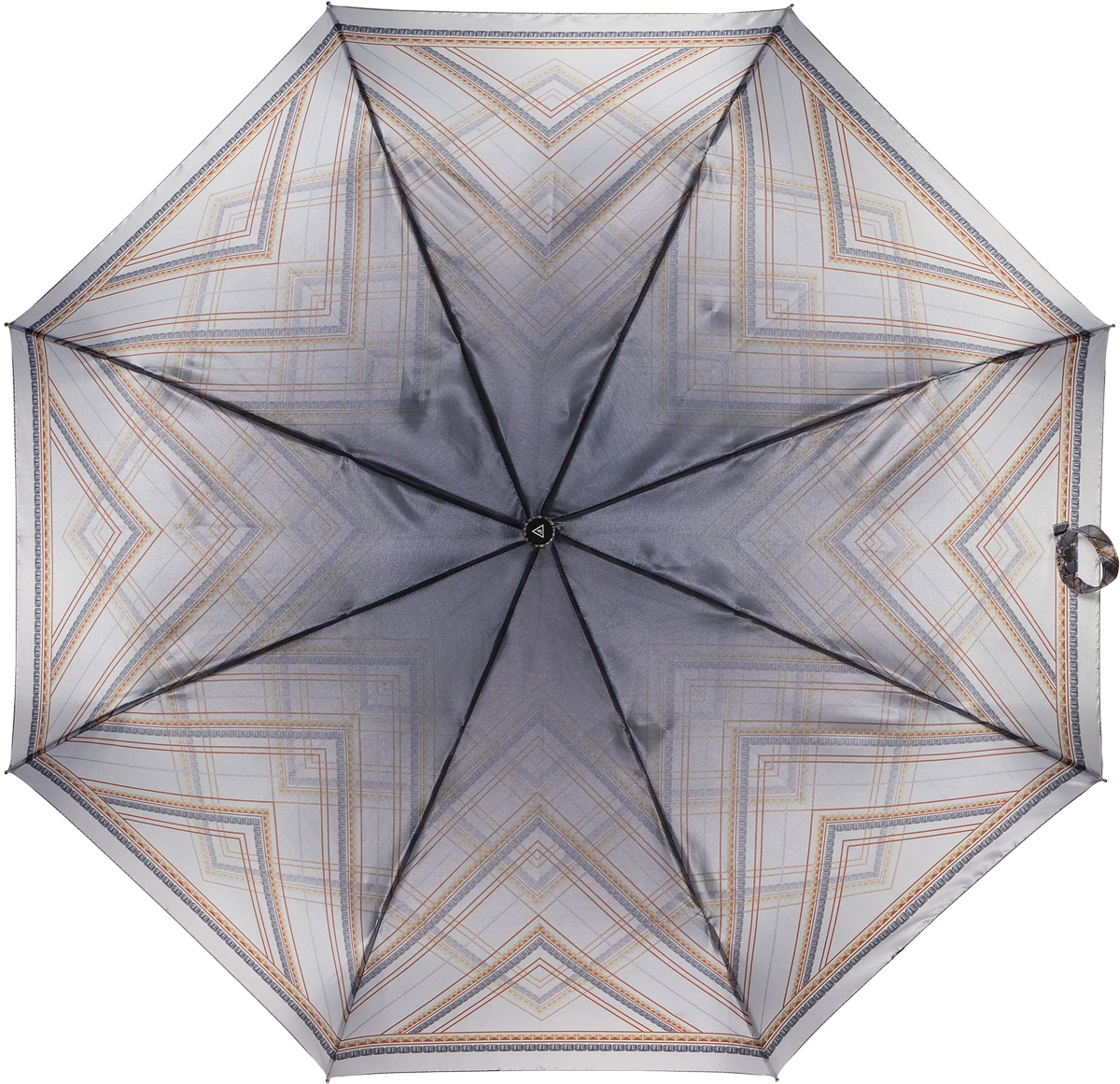 Зонт женский Fabretti, автомат, 3 сложения, цвет: серый. L-16104-20