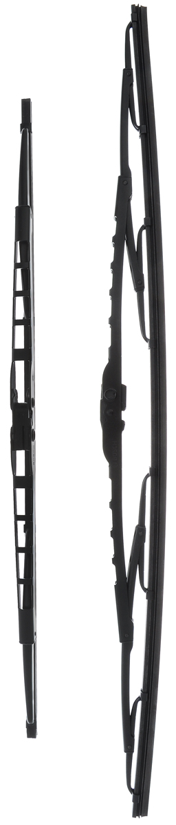 Щетка стеклоочистителя Bosch 576, каркасная, длина 57,5/45 см, 2 шт3397118452 Щетка стеклоочистителя Bosch 576, каркасная, длина 57,5/45 см, 2 шт3397118452Комплект Bosch 576 состоит из двух щеток разнойдлины, выполненных по современной технологии извысококачественных материалов. Они обеспечиваетидеальную очистку стекла в любую погоду. TWIN - серия классических каркасных щеток от компанииBosch. Эти щетки имеют полностью металлическийкаркас с двойной защитой от коррозии и сверхточныйпрофиль резинового элемента с двумя чистящимикромками. Комплектация: 2 шт.