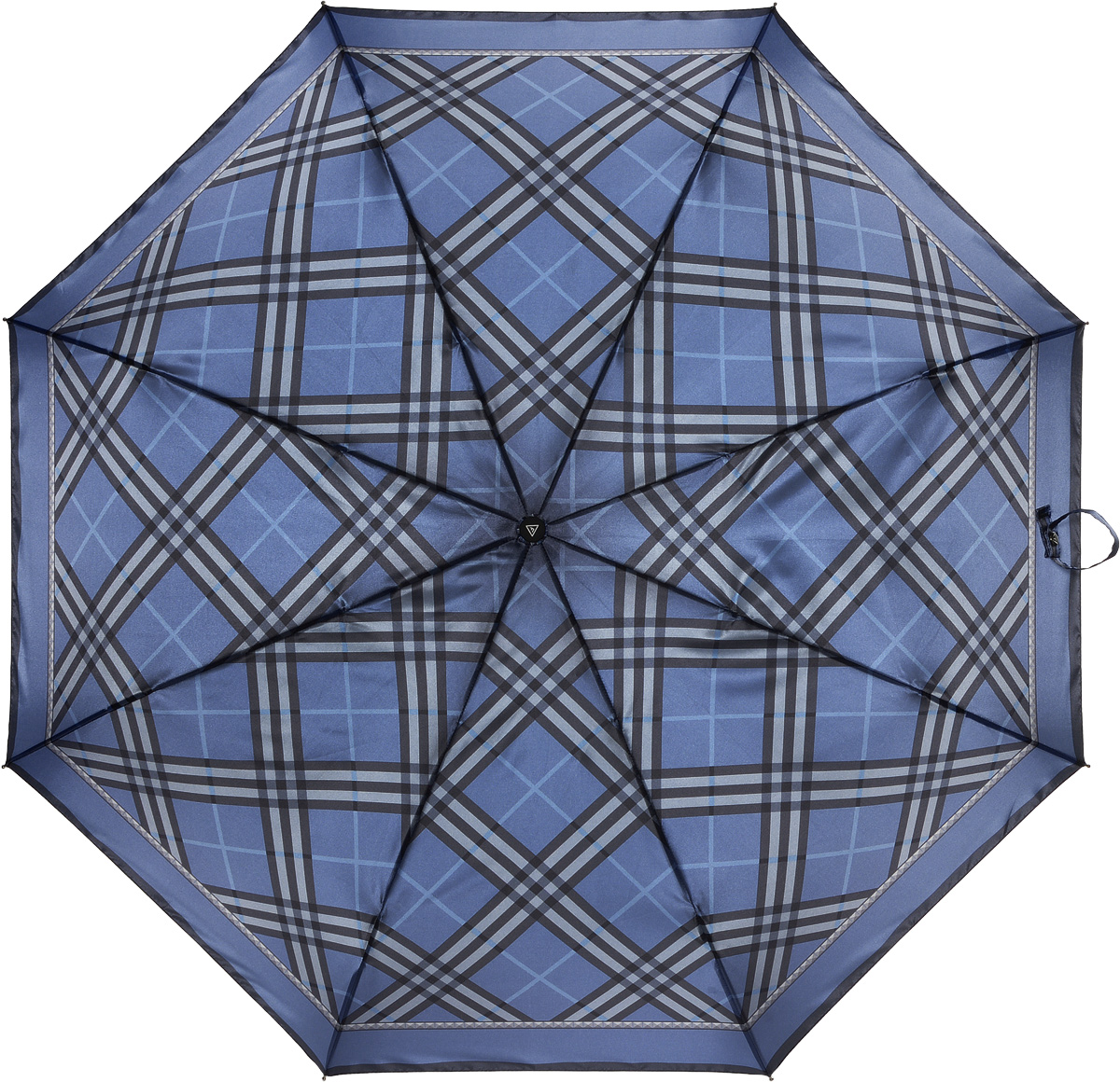 Зонт женский Fabretti, автомат, 3 сложения, цвет: синий. L-16105-13