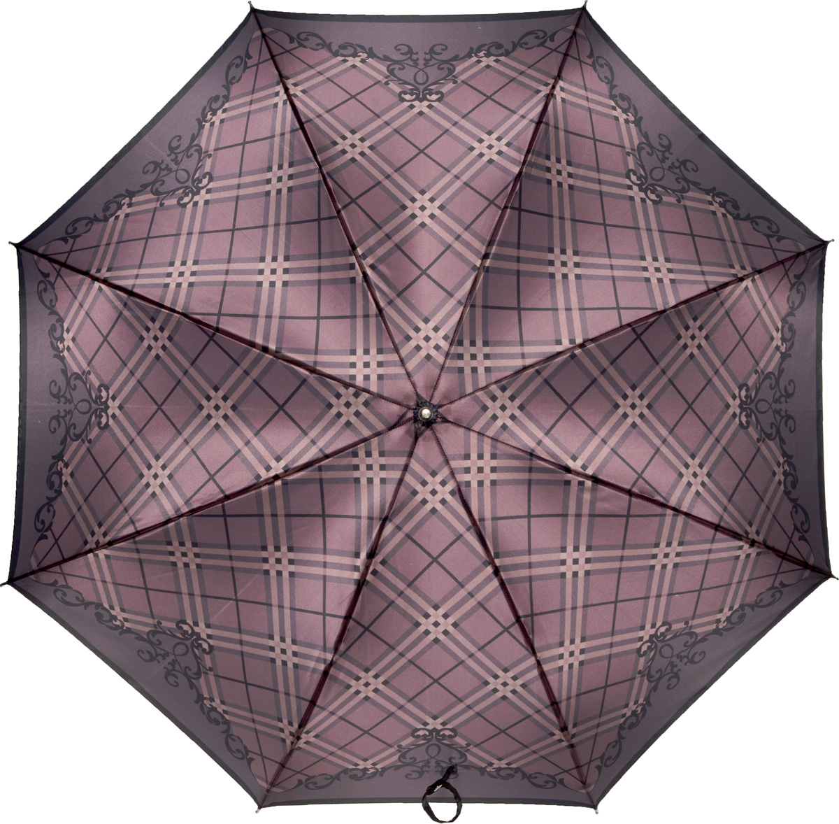 Зонт-трость женский Fabretti, механика, цвет: фиолетовый. 1602