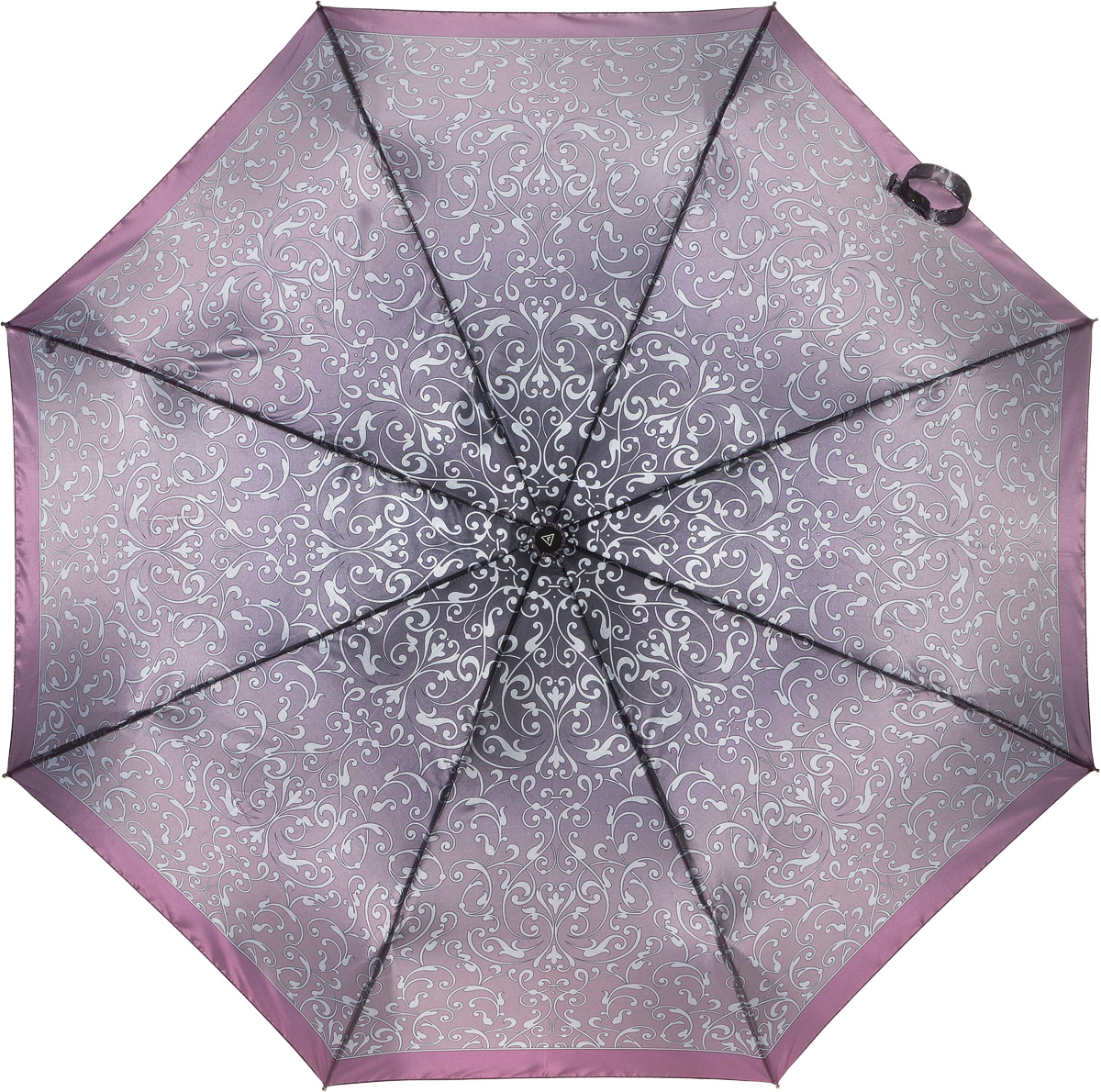 Зонт женский Fabretti, автомат, 3 сложения, цвет: фиолетовый. L-16104-18