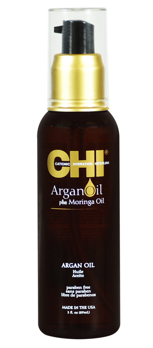 CHI Масло для волос Argan Oil, 89 млCHIAO3 CHI Масло для волос Argan Oil, 89 млCHIAO3Масло для волос CHI Argan Oil представляет собой легкую, хорошо впитывающуюся смесь масел, специально разработанную для омоложения и увлажнения тусклых, поврежденных волос. Богатое антиоксидантами и витамином Е, масло мгновенно делает волосы гладкими и здоровыми, а укладку ослепительно блестящей и подвижной и защищает волосы от повреждения при термоукладке и УФ-лучей. Масло для волос CHI Argan Oil глубоко проникает в волос, восстанавливает и поддерживает кутикулярный слой. Делает волосы невероятно мягкими, послушными и блестящими, не утяжеляя их. Масло глубоко проникает в кортекс волоса, восполняя баланс влаги. Также рекомендуется использовать и для кожи головы, стимулируя рост волос.
