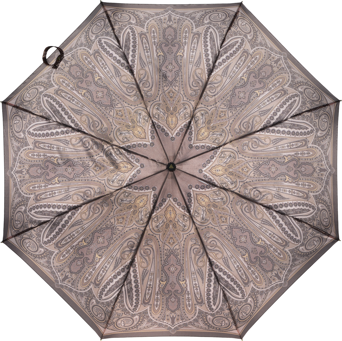 Зонт женский Fabretti, полный автомат, 3 сложения, цвет: светло-коричневый. S-16102-4