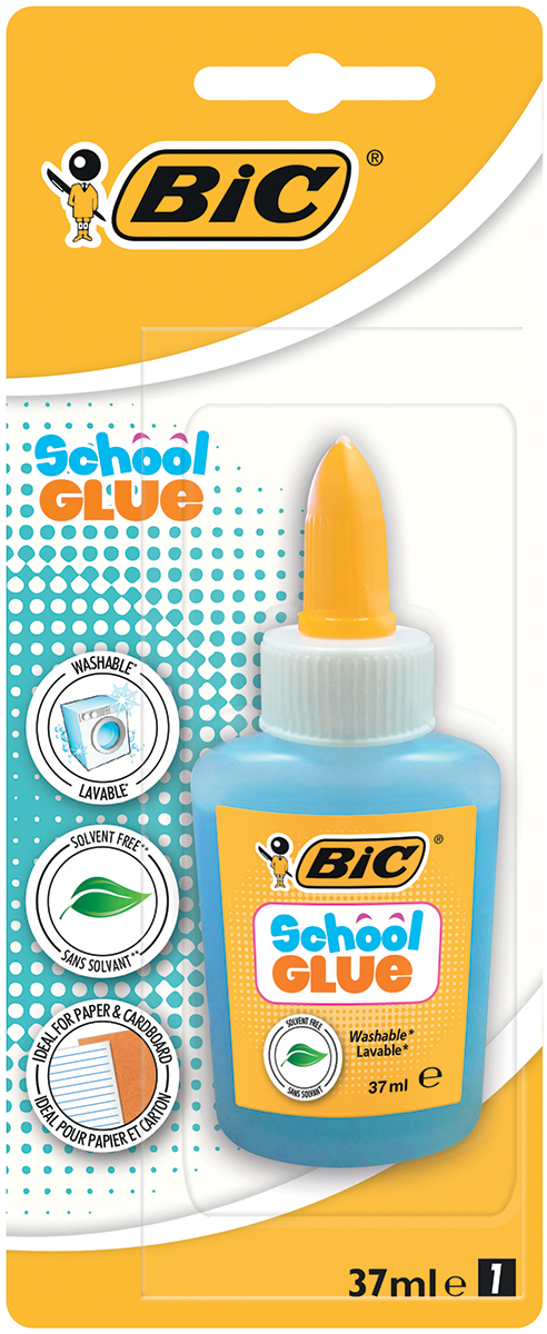 Bic Клей для бумаги и картона Школьный 37 млB9212852 Bic Клей для бумаги и картона Школьный 37 млB9212852Оттеночный клей Bic Школьный с удобным аппликатором для точечного нанесения идеально подходит для бумаги и картона. В основе клея - вода, благодаря чему он легко смывается с большинства материалов.Объем: 37 мл.
