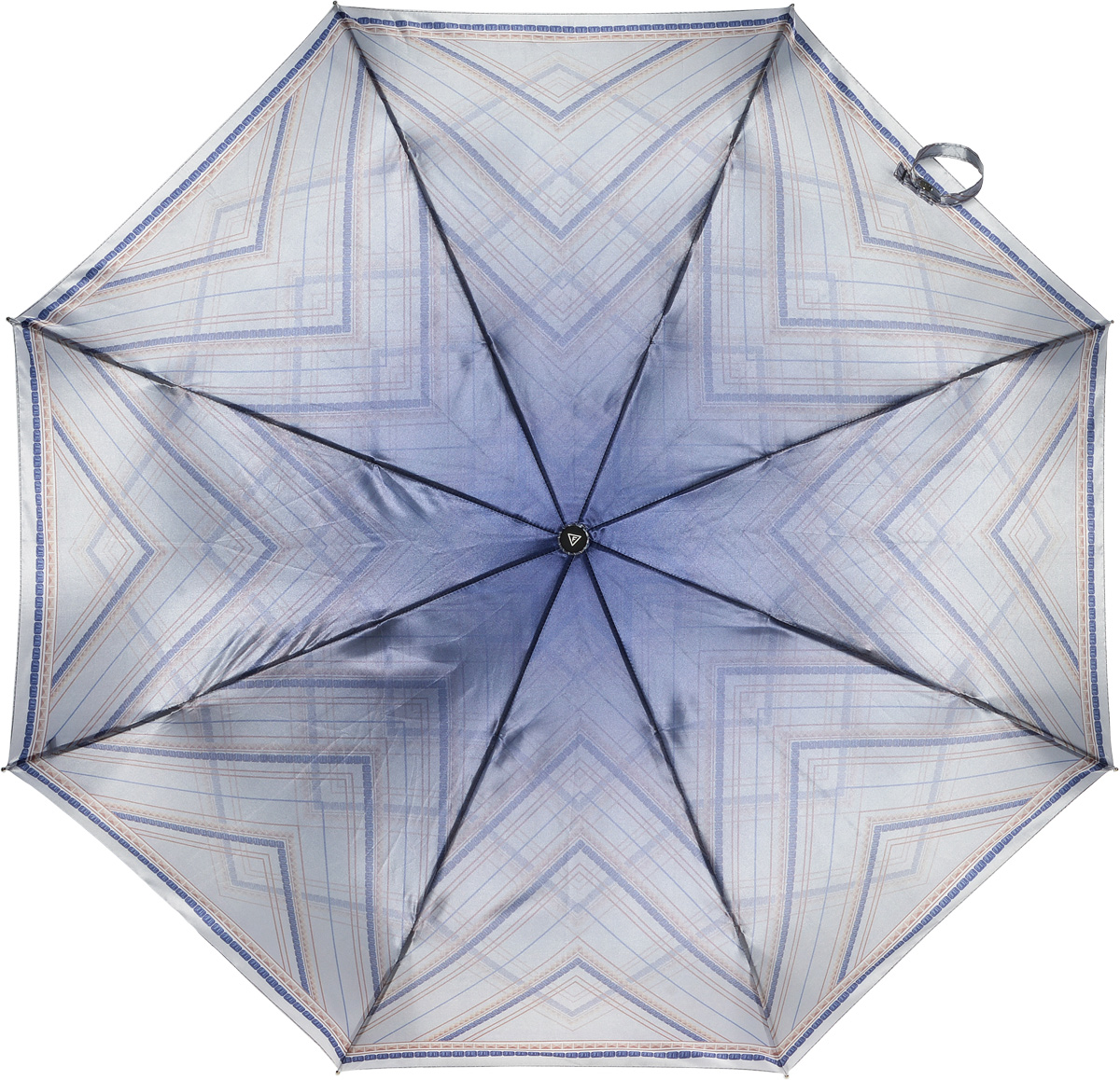Зонт женский Fabretti, полный автомат, 3 сложения, цвет: серый. S-16101-5