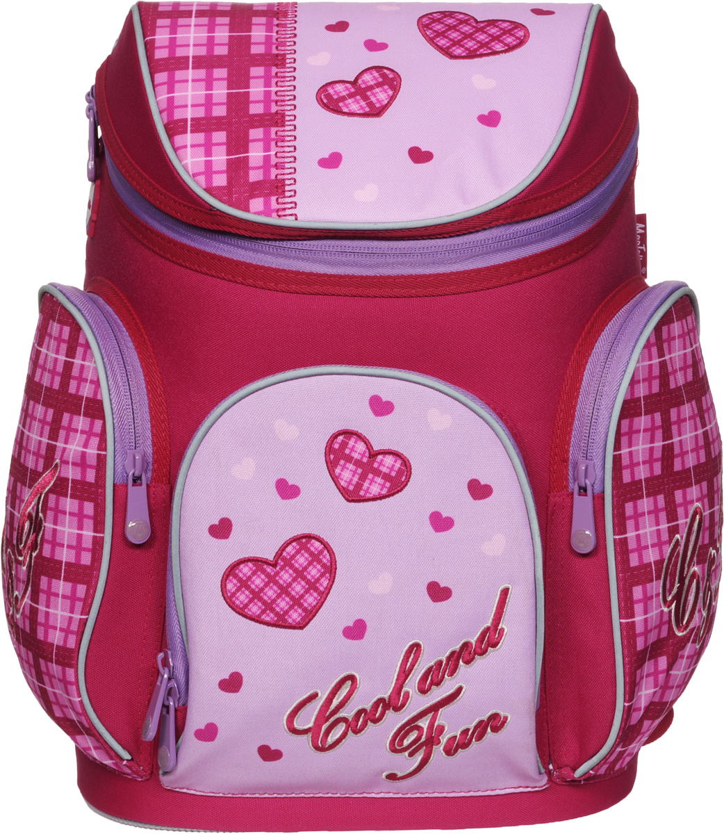 MagTaller Ранец школьный Boxi Сool and Fun20316-46 MagTaller Ранец школьный Boxi Сool and Fun20316-46Школьный ранец MagTaller Boxi. Сool and Fun выполнен из надежных износостойких тканей - нейлона и полиэстера.Эргономичная и вентилируемая спинка обеспечивает равномерное распределение нагрузки на позвоночник ребенка. Уплотненные регулируемые лямки уменьшают нагрузку на плечи ребенка. Дно ранца выполнено из PVC, надежно защищает содержимое от воды и грязи. Светоотражающие элементы уменьшают риск ДТП в темное время суток.Ранец имеет одно вместительно отделение, которое закрывается клапаном на застежку-молнию с двумя бегунками. Внутри отделения находятся два мягких разделителя для учебников и пришивной карман на молнии. На лицевой стороне ранца располагается накладной карман на молнии, внутри которого находится органайзер для хранения мобильного телефона, пишущих принадлежностей и других мелочей. По бокам находятся два кармана на молниях. Ранец оснащен эргономичной ручкой для переноски в руке.
