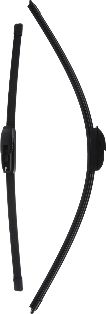 Щетка стеклоочистителя Bosch A392S, бескаркасная, со спойлером, длина 70/57,5 см, 2 шт3397007392 Щетка стеклоочистителя Bosch A392S, бескаркасная, со спойлером, длина 70/57,5 см, 2 шт3397007392Комплект Bosch A392S состоит из двух бескаркасных щеток разной длины. Щетки выполнены по современной технологии из высококачественных материалов и предназначены для установки на переднее стекло автомобиля. Отличаются высоким качеством исполнения и оптимально подходят для замены оригинальных щеток, установленных на конвейере. Обеспечивают качественную очистку стекла в любую погоду.Комплектация: 2 шт. AEROTWIN - серия бескаркасных щеток компании Bosch. Щетки имеют встроенный аэродинамический спойлер, что делает их эффективными на высоких скоростях, и изготавливаются из многокомпонентной резины с применением натурального каучука.
