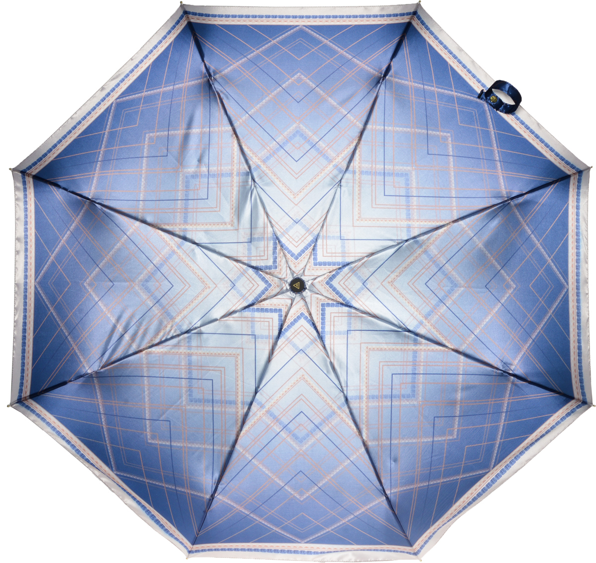 Зонт женский Fabretti, автомат, 3 сложения, цвет: серый. L-16107-10