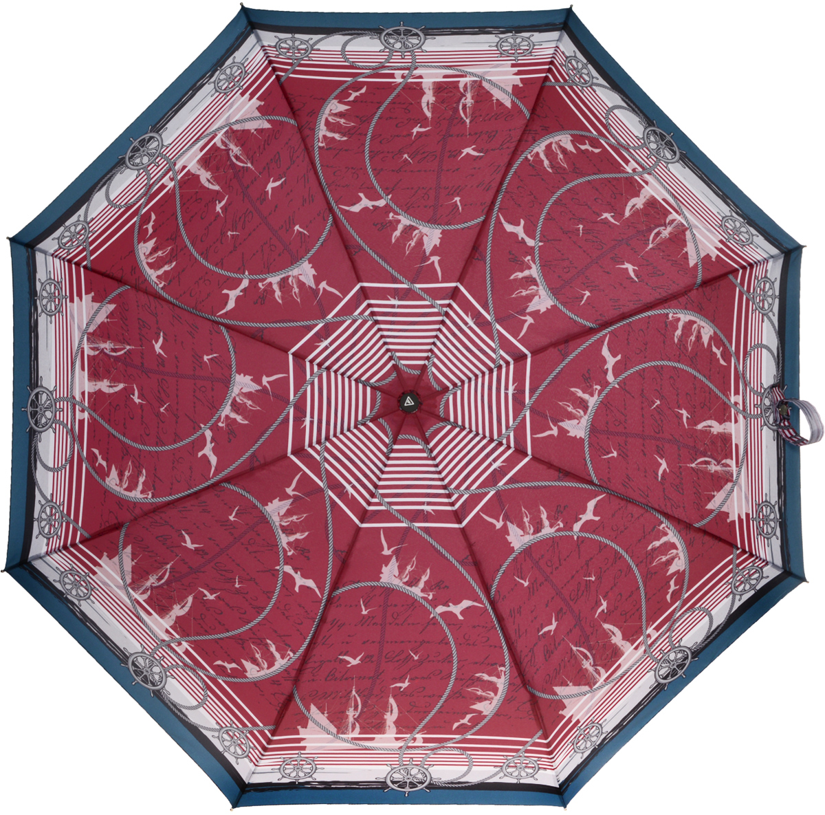 Зонт женский Fabretti, автомат, 3 сложения, цвет: бордовый. L-16102-5