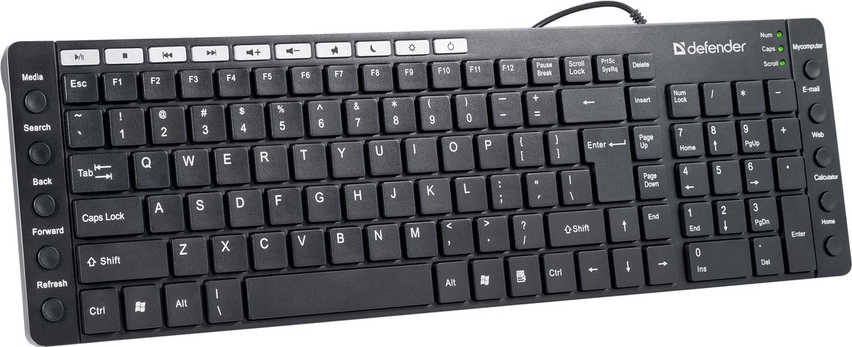 Defender OfficeMate MM-810 RU, Black проводная клавиатура