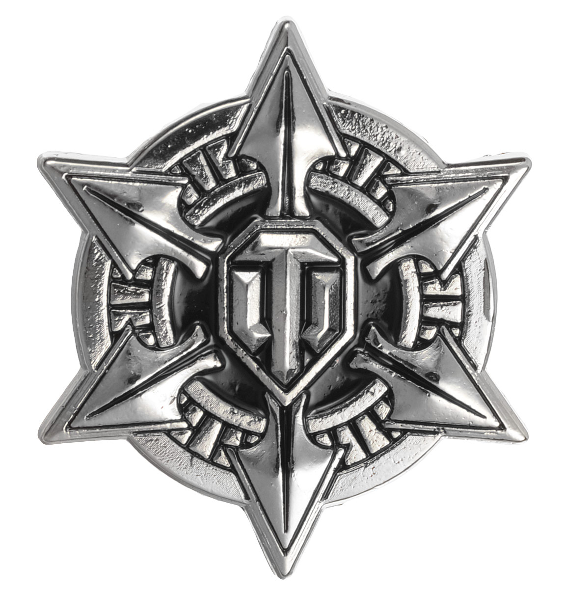 Значок World of Tanks Звезда, цвет: серебряный. 13191319 Значок World of Tanks Звезда, цвет: серебряный. 13191319Значок Звезда от World of Tanks изготовлен из цинкового сплава. Значок выполнен в виде звезды с эмблемой игры в центре. Крепится изделие с помощью застежки-гвоздика.Значок - это важный аксессуар истинного игрока.