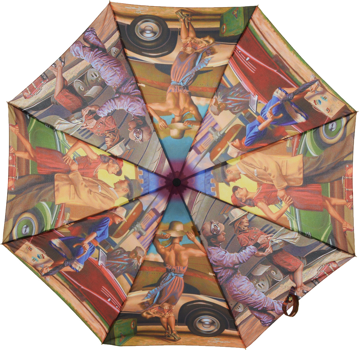 Зонт женский Eleganzza, автомат, 3 сложения, цвет: лиловый. A3-05-0247