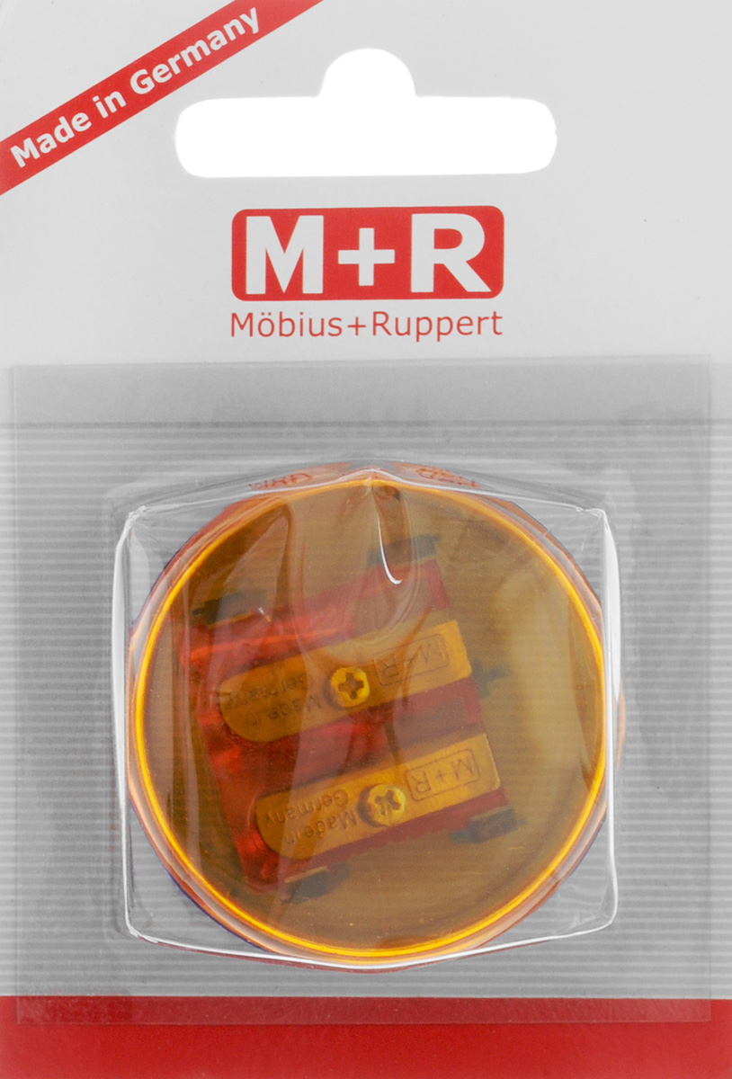 M+R Точилка Top Duo цвет оранжевый синий0344-0002_оранжевый,синий M+R Точилка Top Duo цвет оранжевый синий0344-0002_оранжевый,синийТочилка M+R Top Duo выполнена из прочного пластика.В точилке имеются два отверстия для карандашей различного диаметра. Точилка подходит для цветных и чернографитных карандашей. При повороте пластикового контейнера, отверстия закрываются.Прозрачный контейнер для сбора стружки позволяет визуально контролировать уровень заполнения и вовремя производить очистку.