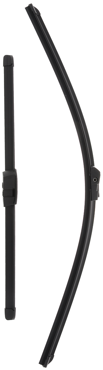 Щетка стеклоочистителя Bosch A523S, бескаркасная, со спойлером, длина 45/60 см, 2 штS03301004 Щетка стеклоочистителя Bosch A523S, бескаркасная, со спойлером, длина 45/60 см, 2 штS03301004Комплект Bosch A523S состоит из двух бескаркасныхщеток разного размера. Щетки выполнены посовременной технологии из высококачественныхматериалов и предназначены для установки напереднее стекло автомобиля. Отличаются высокимкачеством исполнения и оптимально подходят длязамены оригинальных щеток, установленных наконвейере. Обеспечивают качественную очистку стеклав любую погоду. AEROTWIN - серия бескаркасных щеток компанииBosch. Щетки имеют встроенный аэродинамическийспойлер, что делает их эффективными на высокихскоростях, и изготавливаются из многокомпонентнойрезины с применением натурального каучука.Комплектация: 2 шт.