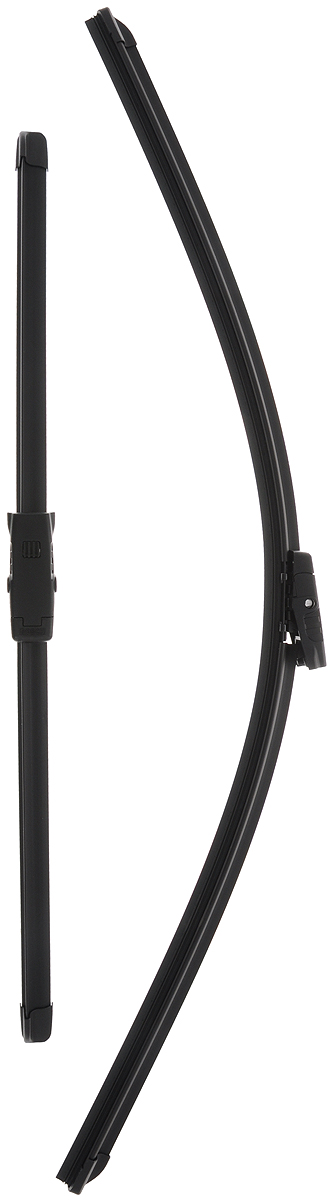 Щетка стеклоочистителя Bosch AM467S, бескаркасная, со спойлером, длина 47,5/65 см, 2 шт3397007467 Щетка стеклоочистителя Bosch AM467S, бескаркасная, со спойлером, длина 47,5/65 см, 2 шт3397007467Комплект Bosch AM467S состоит из двух бескаркасныхщеток разного размера. Щетки выполнены посовременной технологии из высококачественныхматериалов и предназначены для установки напереднее стекло автомобиля. Отличаются высокимкачеством исполнения и оптимально подходят длязамены оригинальных щеток, установленных наконвейере. Обеспечивают качественную очистку стеклав любую погоду. AEROTWIN - серия бескаркасных щеток компанииBosch. Щетки имеют встроенный аэродинамическийспойлер, что делает их эффективными на высокихскоростях, и изготавливаются из многокомпонентнойрезины с применением натурального каучука.Комплектация: 2 шт.