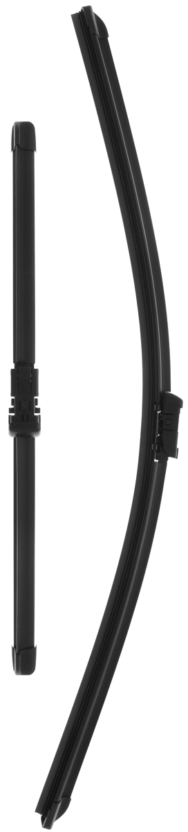 Щетка стеклоочистителя Bosch A420S, бескаркасная, со спойлером, длина 57,5/38 см, 2 шт3397007420 Щетка стеклоочистителя Bosch A420S, бескаркасная, со спойлером, длина 57,5/38 см, 2 шт3397007420Комплект Bosch A420S состоит из двух бескаркасных щеток разного размера. Щетки выполнены по современной технологии из высококачественных материалов и предназначены для установки на переднее стекло автомобиля. Отличаются высоким качеством исполнения и оптимально подходят для замены оригинальных щеток, установленных на конвейере. Обеспечивают качественную очистку стекла в любую погоду. Быстрый монтаж, благодаря предварительно установленному оригинальному адаптеру. AEROTWIN - серия бескаркасных щеток компании Bosch. Щетки имеют встроенный аэродинамический спойлер, что делает их эффективными на высоких скоростях, и изготавливаются из многокомпонентной резины с применением натурального каучука.Комплектация: 2 шт.