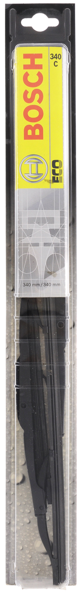 Щетка стеклоочистителя Bosch 340C, каркасная, длина 34 см, 2 шт3397005025 Щетка стеклоочистителя Bosch 340C, каркасная, длина 34 см, 2 шт3397005025Универсальная щетка Bosch 340C - функциональныйстеклоочиститель с металлическими скобами, которыйхарактеризуется хорошей эффективностью очистки икачеством. Каркас щетки выполнен из металла сантикоррозийным покрытием и имеет форму,способствующую уменьшению подъемной силы навысоких скоростях. Натуральная резина щетки обеспечивает тщательностьочистки. Щетка имеет крепление крючок. Быстрыймонтаж, благодаря предварительно установленномууниверсальному адаптеру Quick Clip. В комплекте 2 щетки.