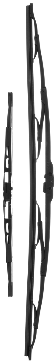 Щетка стеклоочистителя Bosch 605, каркасная, длина 60/34 см, 2 шт3397010270 Щетка стеклоочистителя Bosch 605, каркасная, длина 60/34 см, 2 шт3397010270Комплект Bosch 605 состоит из двух щеток разнойдлины, выполненных по современной технологии извысококачественных материалов. Они обеспечиваютидеальную очистку стекла в любую погоду. TWIN - серия классических каркасных щеток от компанииBosch. Эти щетки имеют полностью металлическийкаркас с двойной защитой от коррозии и сверхточныйпрофиль резинового элемента с двумя чистящимикромками. Комплектация: 2 шт.