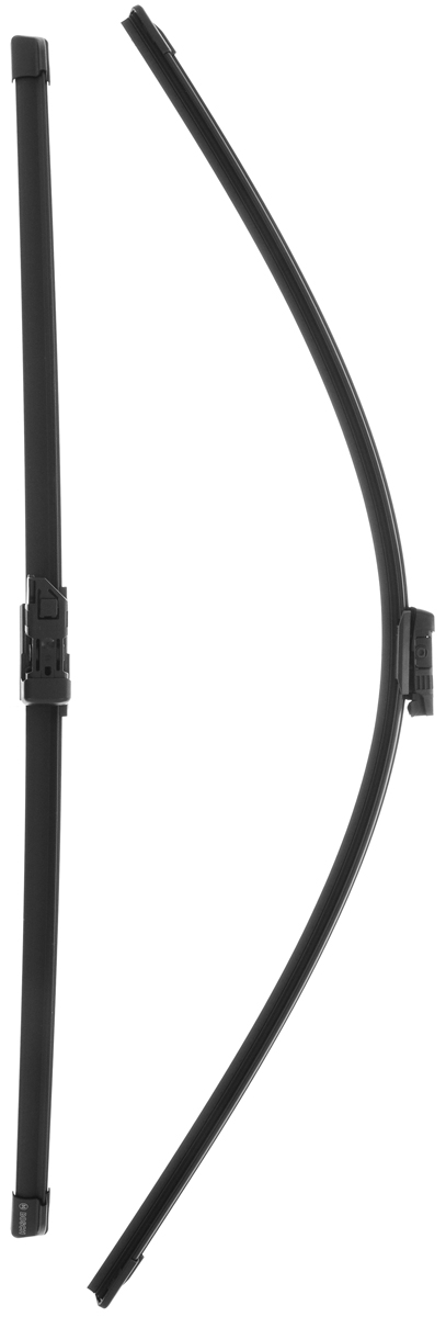 Щетка стеклоочистителя Bosch A120S, бескаркасная, со спойлером, длина 65/75 см, 2 шт3397007120 Щетка стеклоочистителя Bosch A120S, бескаркасная, со спойлером, длина 65/75 см, 2 шт3397007120Комплект Bosch A120S состоит из двух бескаркасных щеток разного размера. Щетки выполнены по современной технологии из высококачественных материалов и предназначены для установки на переднее стекло автомобиля. Отличаются высоким качеством исполнения и оптимально подходят для замены оригинальных щеток, установленных на конвейере. Обеспечивают качественную очистку стекла в любую погоду.AEROTWIN - серия бескаркасных щеток компании Bosch. Щетки имеют встроенный аэродинамический спойлер, что делает их эффективными на высоких скоростях, и изготавливаются из многокомпонентной резины с применением натурального каучука. Комплектация: 2 шт.