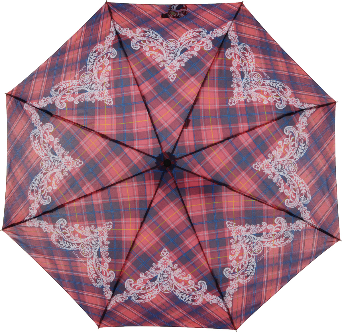 Зонт женский Eleganzza, автомат, 3 сложения, цвет: красный. A3-05-0279LS
