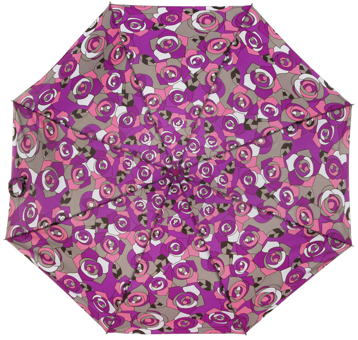 Зонт женский Labbra, автомат, 3 сложения, цвет: фиолетовый, серый. A3-05-045