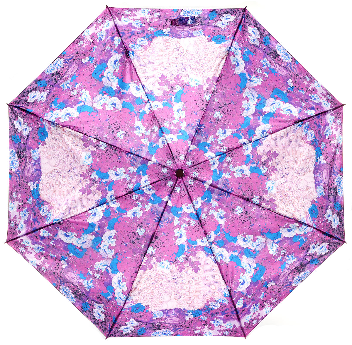 Зонт женский Eleganzza, автомат, 3 сложения, цвет: сиреневый. A3-05-0263L