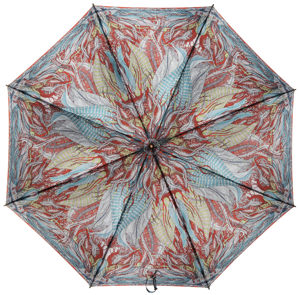 Зонт-трость женский Eleganzza, полуавтомат, цвет: мультиколор. T-06-0250