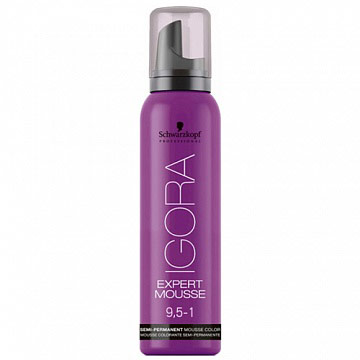 Igora Expert Mousse - Тонирующий мусс 9,5-1 для волос Светлый блондин пастельный сандрэ 100 мл1917520/1794075/1658359 Igora Expert Mousse - Тонирующий мусс 9,5-1 для волос Светлый блондин пастельный сандрэ 100 мл1917520/1794075/1658359Замечательное средство подарит вашим локонам изумительный, глубокий цвет. Продукт позаботится о здоровье волос, укрепив их, сделав крепкими и эластичными. Мусс не проникает в структуру, а лишь обволакивает их и постепенно смывается. Роскошные, ухоженные, с великолепным насыщенным цветом. Крепкие, послушные и шелковистые. Именно такими ваши волосы сделает тонирующий мусс от Schwarzkopf. Замечательное средство подарит вашим локонам изумительный, глубокий цвет. Продукт позаботится о здоровье волос, укрепив их, сделав крепкими и эластичными. Представленный мусс окутает ваши локоны бесподобным цветом. Самое главное, что для этого вам нужно лишь нанести средство на волосы и подождать пять минут. Если желаете получить более насыщенный оттенок – двадцать минут. В отличие от краски для волос, мусс не проникает в структуру, а лишь обволакивает их и постепенно смываетсяПриобретите тонирующий мусс от Schwarzkopf, и он в считанные мгновения подарит вашим волосам роскошный цвет, сделав их еще краше.