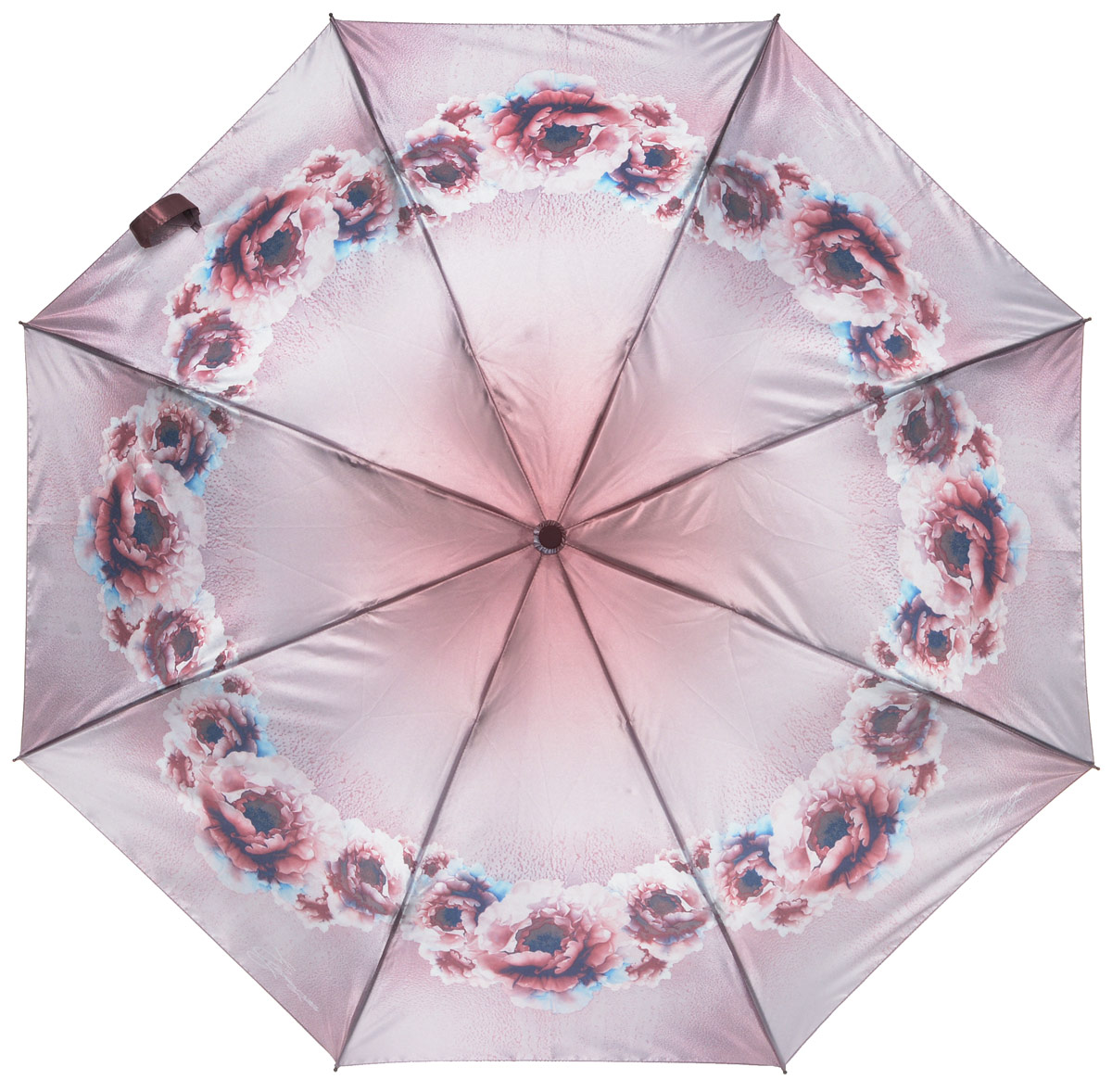 Зонт женский Eleganzza, автомат, 3 сложения, цвет: розовый. A3-05-0258L