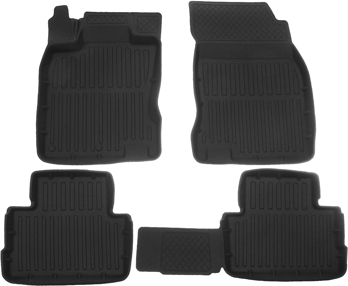 Коврики в салон автомобиля Protex, для Nissan Qashqai, 2014-2016/2016->, с перемычкой, 4 шт130030011 Коврики в салон автомобиля Protex, для Nissan Qashqai, 2014-2016/2016->, с перемычкой, 4 шт130030011Автомобильные коврики Protex полностью повторяют геометрию салона автомобиля. Изделия оснащены перемычкой, предотвращающими загрязнение тоннеля карданного вала. При изготовлении автомобильных ковриков используются только первичные материалы, в результате чего отсутствует неприятный запах в салоне автомобиля. Рисунок, нанесенный на поверхность ковриков, затрудняет перемещение жидкости, а высокий борт препятствует переливу жидкости и грязи из поддона на чистый салон автомобиля.