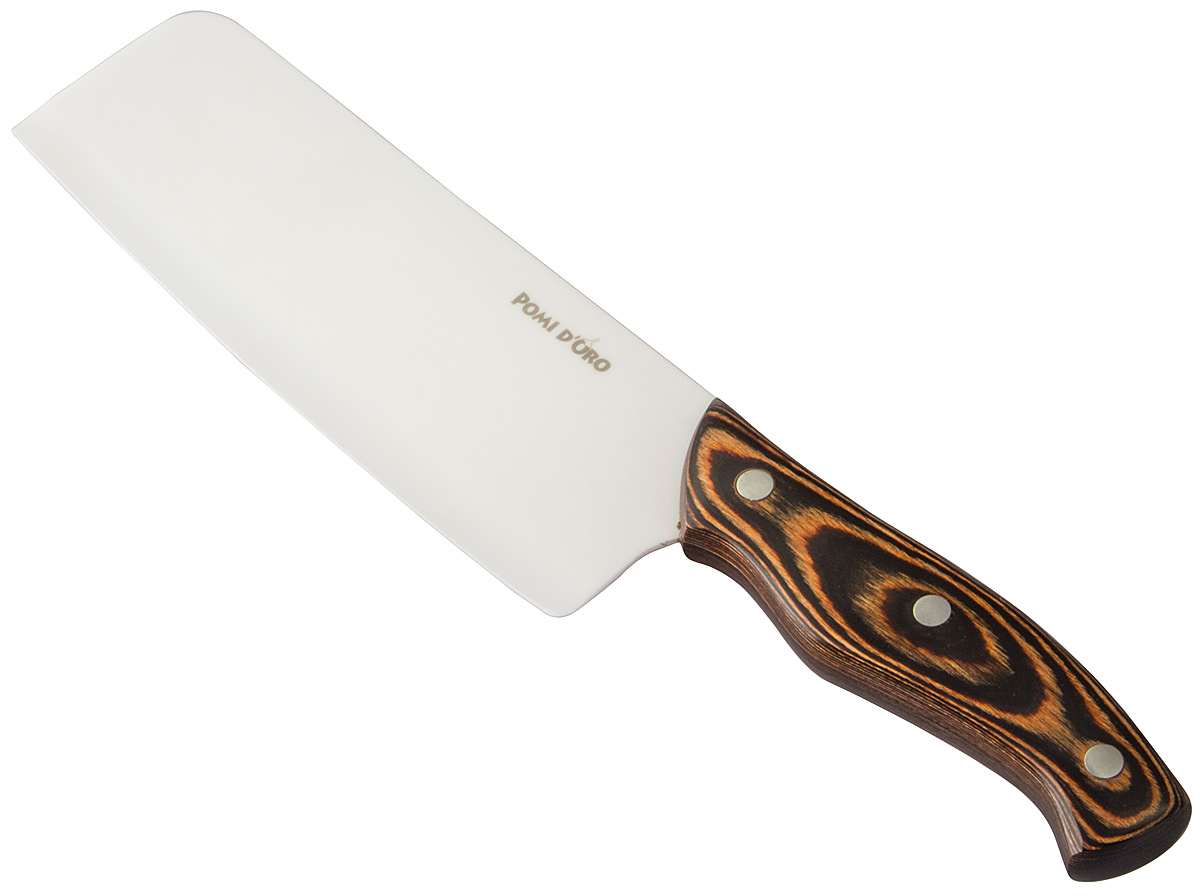 Нож-шеф Pomi d’Oro Legno Bianco, керамический, длина лезвия 18 см77.858@19267 / K1838 Legno Bianco Нож-шеф Pomi d’Oro Legno Bianco, керамический, длина лезвия 18 см77.858@19267 / K1838 Legno BiancoНож-шеф Pomi d’Oro Legno Bianco отлично подходит для нарезки мягких продуктов: овощей, фруктов, хлебобулочных изделий, сыра, мяса, рыбы. Лезвие изготовлено из керамики. Керамическое лезвие бережно относится к нарезаемым продуктам, овощи и фрукты не вянут, не темнеют, продукты не изменяют вкус и запах и дольше сохраняют свежесть. Эргономичная ручка выполнена из дерева.