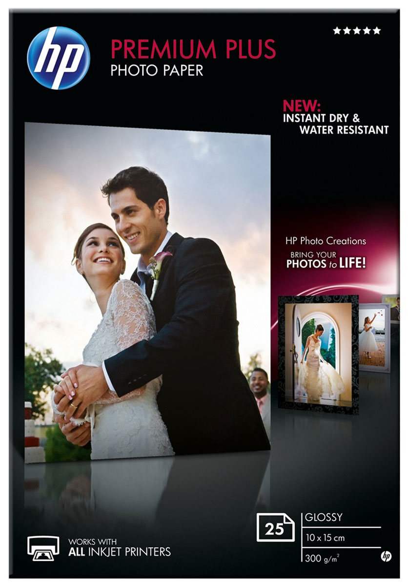 HP Premium Plus 300/A6/25 глянцевая фотобумага высокого качества (CR677A)CR677A HP Premium Plus 300/A6/25 глянцевая фотобумага высокого качества (CR677A)CR677AГлянцевая фотобумага HP высшего качества совместима со всеми струйными принтерами и оптимизирована для систем печати HP, что обеспечивает великолепные результаты. Она позволяет печатать устойчивые к смазыванию и воздействию воды, мгновенно высыхающие фотографии, сохраняющие яркость и четкость в течение долгих лет.Эта высококачественная бумага позволяет печатать профессионально выглядящие фотографии с глянцевым покрытием. Фотоснимки, напечатанные на фотобумаге HP высшего качества, мгновенно высыхают и обладают стойкостью к смазыванию и воздействию влаги.Печатайте дома фотографии профессионального качества, выглядящие так, как будто они были напечатаны в фотолаборатории. Фотобумага HP высшего качества позволяет печатать яркие, незабываемые снимки с точным воспроизведением цветов и четкими деталями.Поддержите надлежащую практику лесоводства, используя бумагу, изготовленную из FSC-сертифицированного волокна. Эта фотобумага может быть переработана в системах сбора потребительских отходов, принимающих картон, используемый для упаковки напитков, что позволяет снизить отрицательное влияние на окружающую среду.
