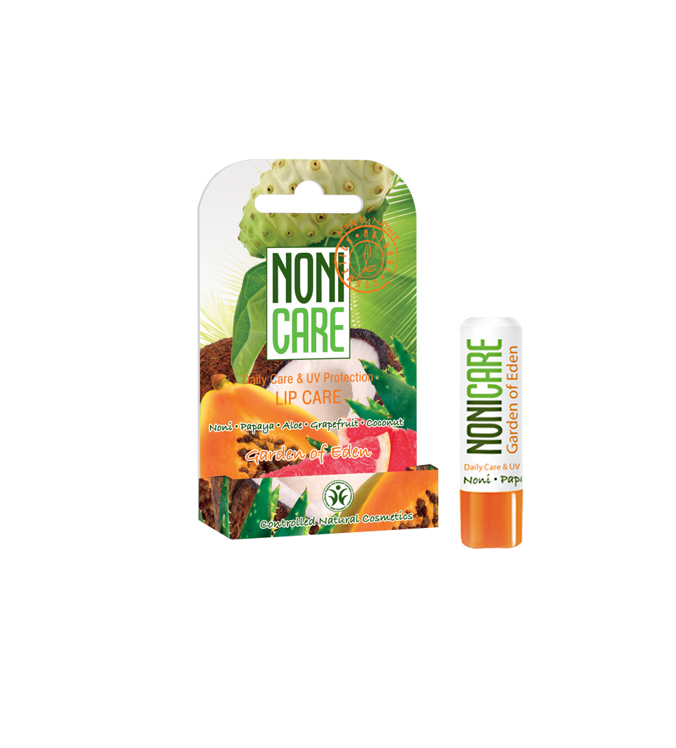 Nonicare Бальзам для губ с УФ-фильтром Garden Of Eden - Lip Care 5г4260254460135 Nonicare Бальзам для губ с УФ-фильтром Garden Of Eden - Lip Care 5г4260254460135Бальзам эффективно защищает губы от обветривания, мороза и солнца, от пересыхания и негативного воздействия окружающей среды. Растительные фотофильтры блокируют негативное действие УФ излучения и предупреждают повреждения и возрастные изменения кожи губ (уменьшение объема губ и их сморщивание). Натуральные масла и воски создают на поверхности губ защитную пленку, интенсивно питают, увлажняют, улучшают микроциркуляцию и предотвращают появление сухости, трещинок, морщинок и заед. Масло оливы, ши и какао интенсивно питают, увлажняют и восстанавливают кожу, улучшают микроциркуляцию и придают гладкость; неитрализуют действие свободных радикалов. Экстракты ананаса и папайи, содержащие АХА кислоты и энзимы, ускоряют процесс обновления кожи, увлажняют, активизируют синтез коллагена, являются мощными антиоксидантами и проводниками других активных компонентов.Губы выглядят более гладкими, яркими и пухлыми. При ежедневном применении улучшается состояние губ и их природный цвет. Необходимое средство в любое время года. Рекомендован для ежедневного ухода за кожей губ с 12 лет.
