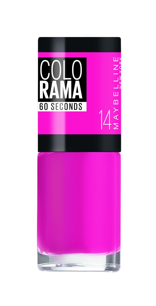 Maybelline New York Лак для ногтей Colorama, оттенок 14, Малиновые сны, 7 млB2805604 Maybelline New York Лак для ногтей Colorama, оттенок 14, Малиновые сны, 7 млB2805604Самая широкая палитра оттенков новых лаков Колорама. Яркие модные цвета с подиума. Новая формула лака Колорама обеспечивает стойкое покрытие и создает еще более дерзкий, насыщенный цвет, который не тускнеет. Усовершенствованная кисточка для более удобного и ровного нанесения, современная упаковка. Лак для ногтей Колорама не содержит формальдегида, дибутилфталата и толуола.